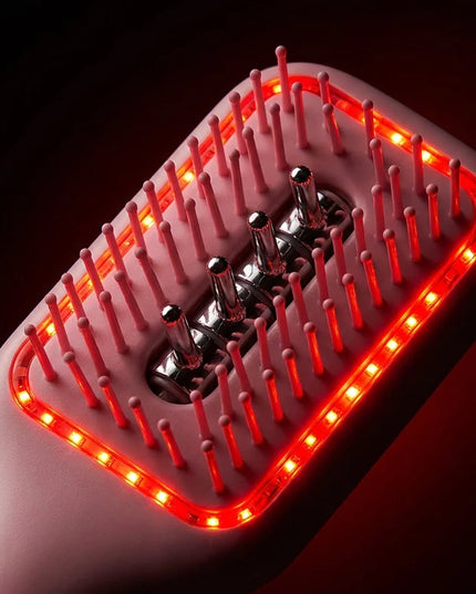 Red Light Hair Scalp Oil Brush