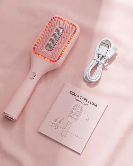 Red Light Hair Scalp Oil Brush